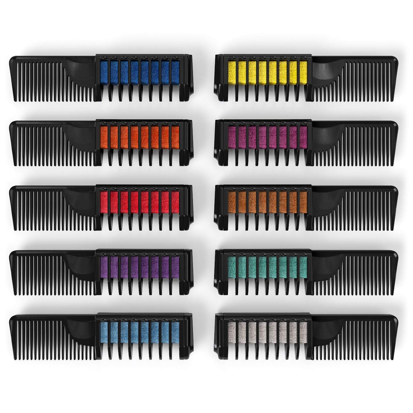 Arteza Hair Chalk Combs, Assorted Colors, set of 12