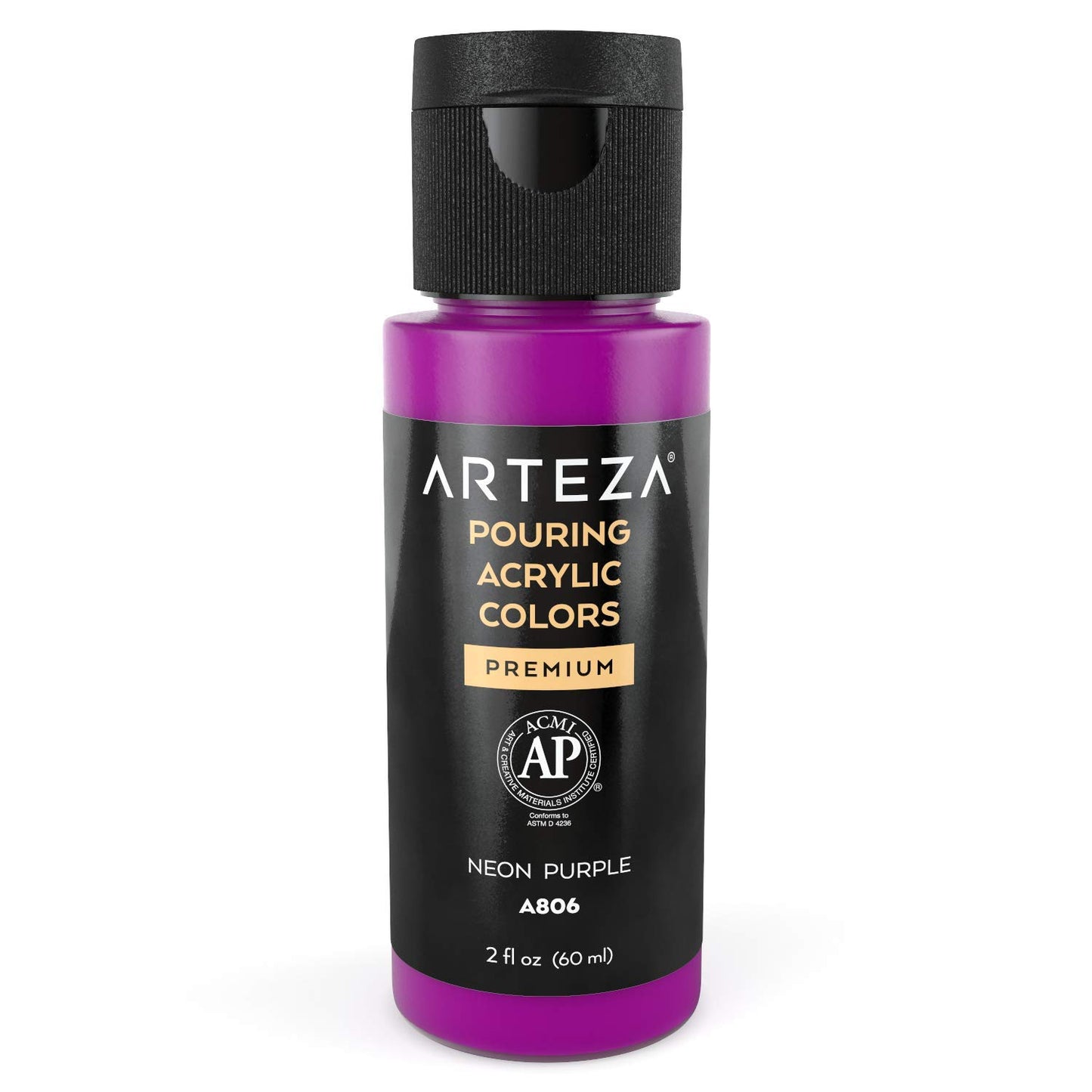 Arteza Pouring Acrylic Paint, 2oz Bottle - Neon Purple