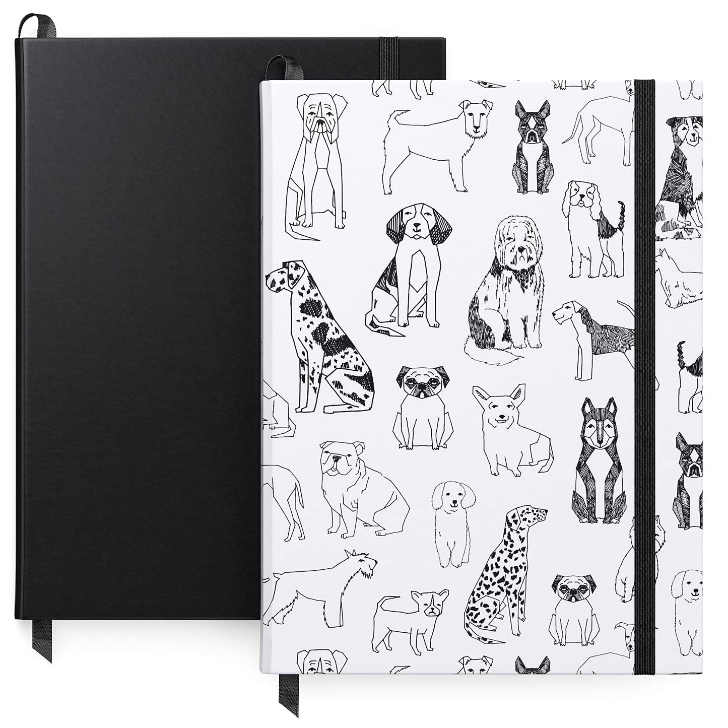 Arteza Lined Journals, Dog Design - Set of 2