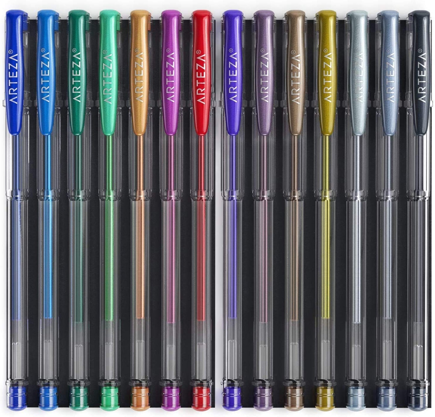Arteza Metallic Gel Ink Pens - Set of 14