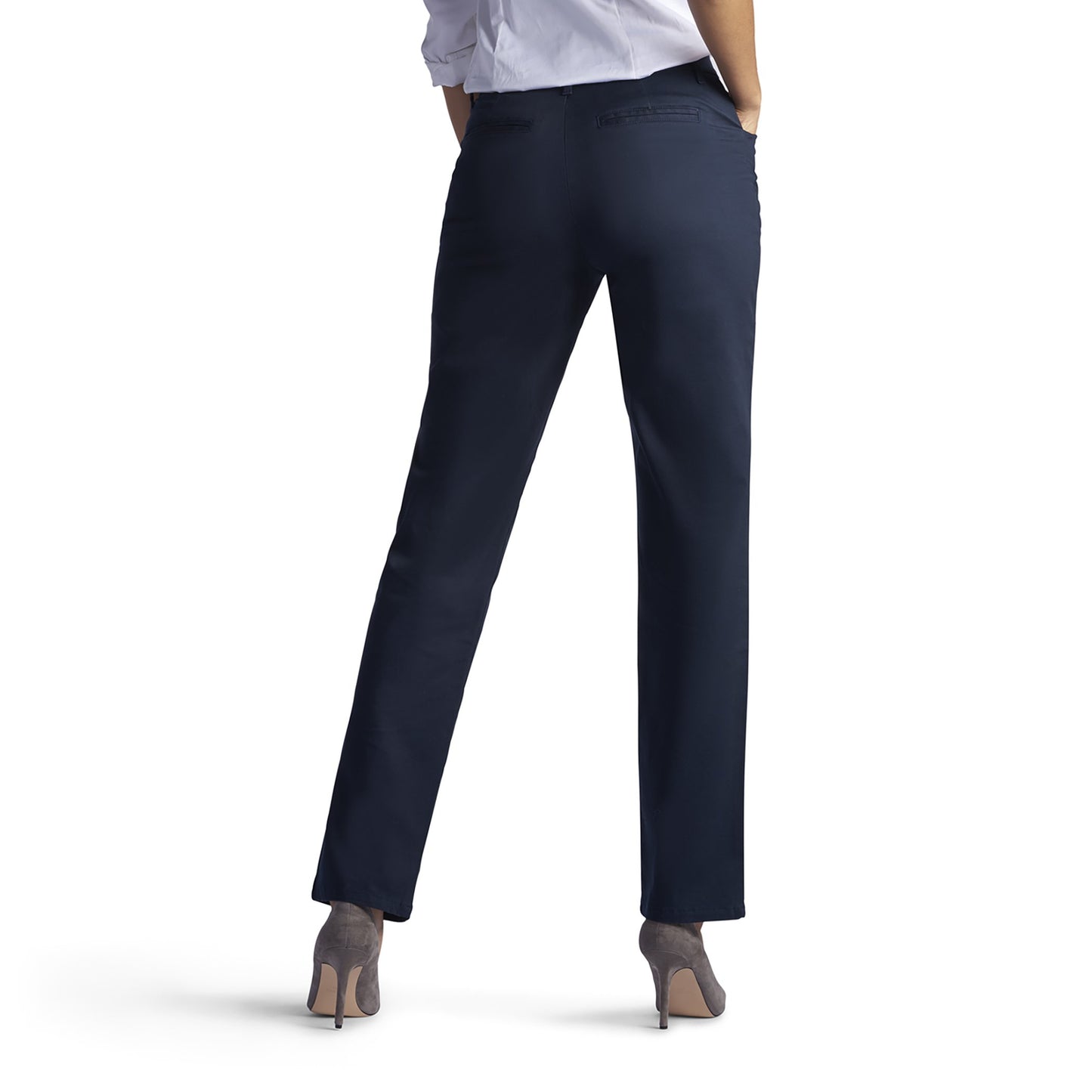 Lee Women's Relaxed Fit All Day Straight Leg Pant Imperial Blue 8 Long