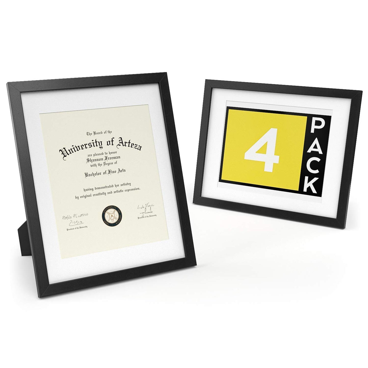 Arteza Premium Document Frame, 11" x 14" - Pack of 4