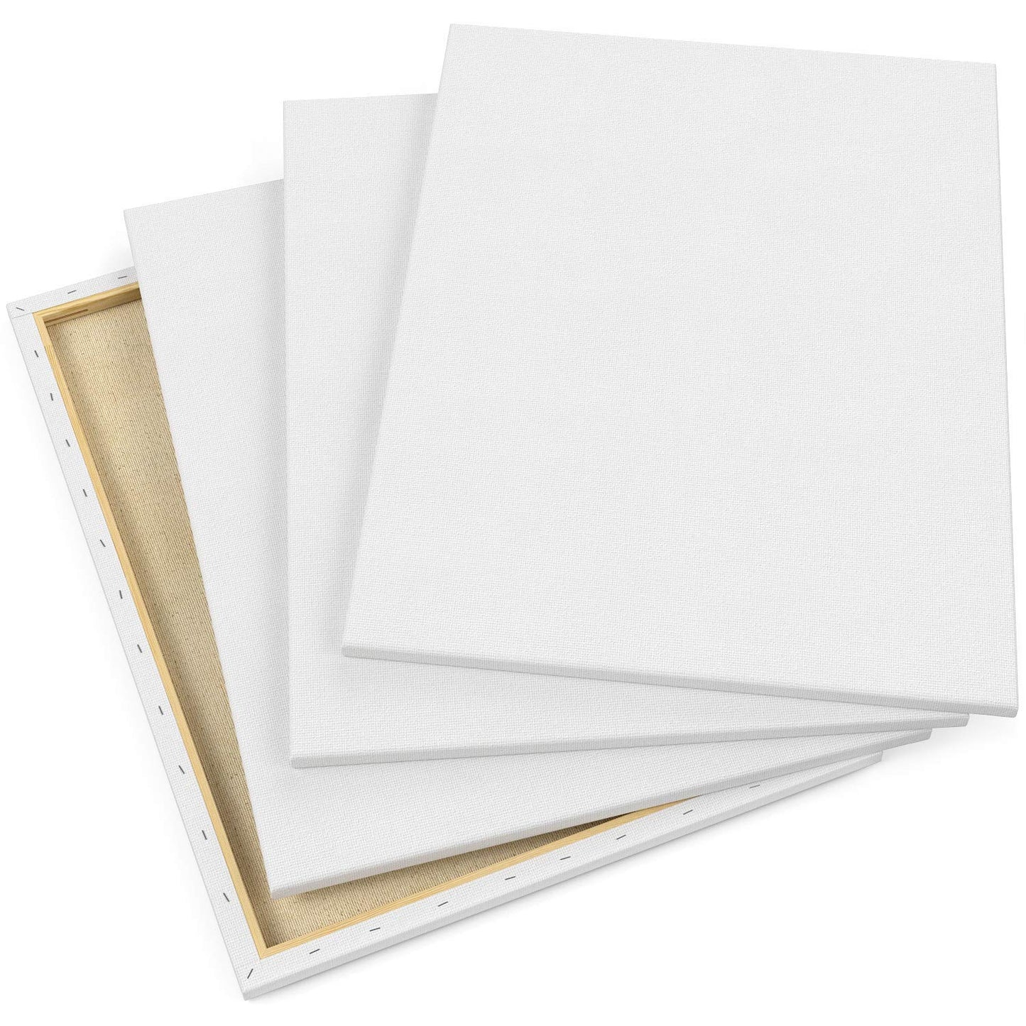 Arteza Classic Stretched Canvas, 18" x 24" - Pack of 4