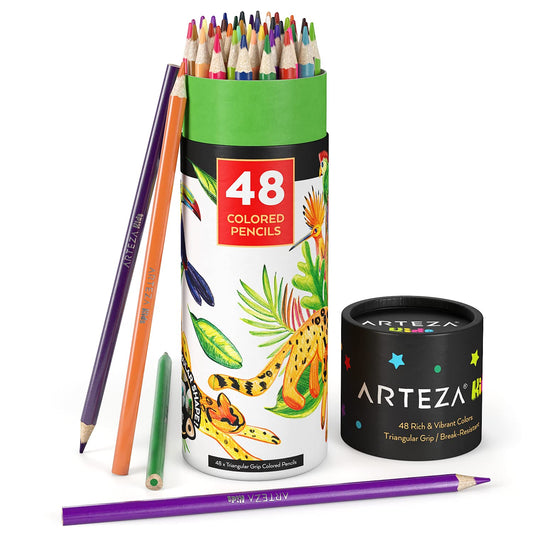 Arteza Kids Colored Pencils - Set of 48